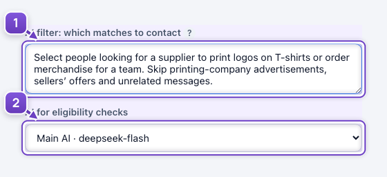 Tell AI what qualifies as a lead